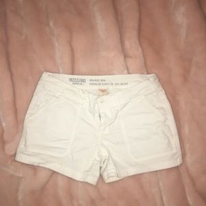 White Mossimo Midi-Rise Midi shorts!